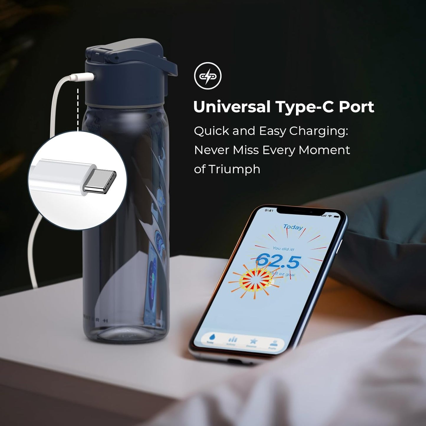 Smart Water Bottle with Hydration Reminder